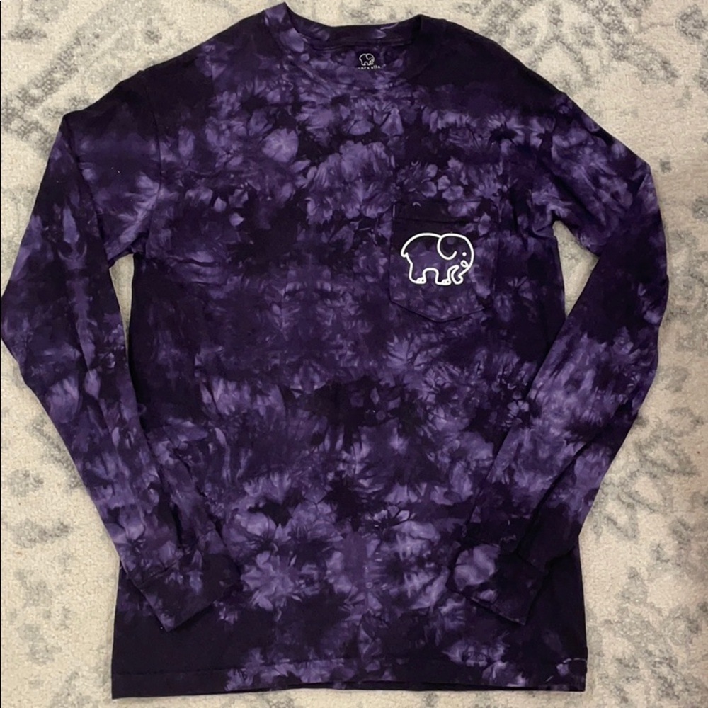 Ivory Ella Purple Tie Dye Long Sleeve